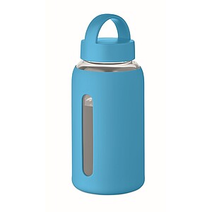 PARLA Láhev z borosilikátového skla 600 ml, tyrkysová
