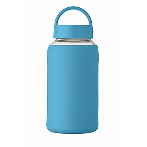 PARLA Láhev z borosilikátového skla 600 ml, tyrkysová