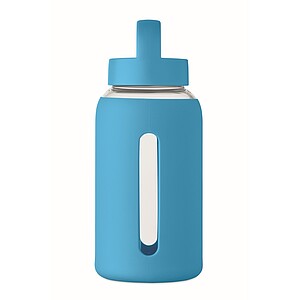 PARLA Láhev z borosilikátového skla 600 ml, tyrkysová