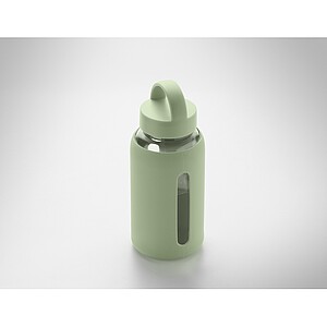 PARLA Láhev z borosilikátového skla 600 ml, zelená