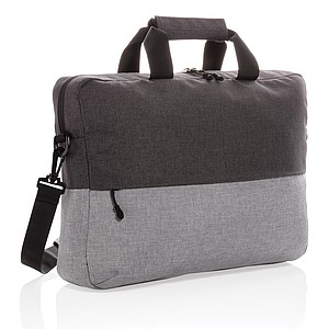 PELION Duo color RFID taška na 15,6" notebook z RPET, šedá - tašky s vlastním potiskem