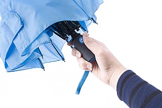 PERUSON Skládací automatický deštník, pr. 99cm, světle modrý