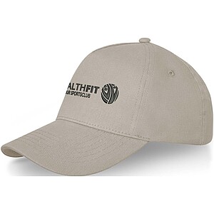 Pětipanelová kšiltovka s tvarovaným kšiltem, béžová