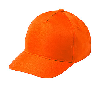 Pětipanelová kšiltovka se suchým zipem, oranžová