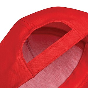 Pětipanelová kšiltovka z polyesteru, červená