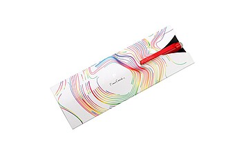 PIERRE CARDIN ALAIN Kuličkové gumovací pero, červená