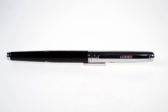 PIERRE CARDIN DIDIER Sada kovového kuličkového pera a rolleru s modrou náplní