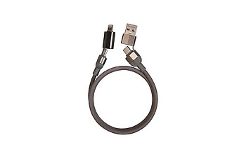 PIERRE CARDIN DONNES Magnetický nabíjecí kabel, šedá