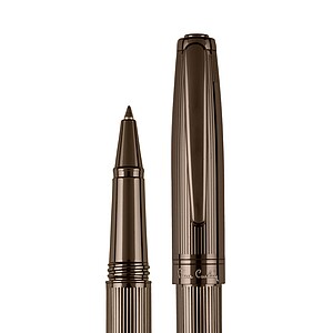 PIERRE CARDIN LAURENCE Kovový roller s modrou n., gunmetal