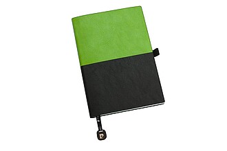 PIERRE CARDIN REPORTER Poznámkový blok A5, tečkované listy, zelená/černá