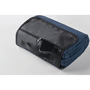 Pikniková deka z polar fleecu, tmavě modrá