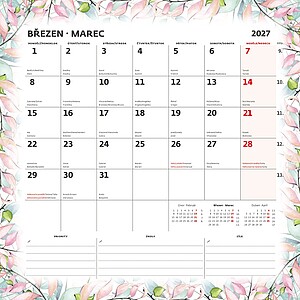 Plánovací kalendář 2027