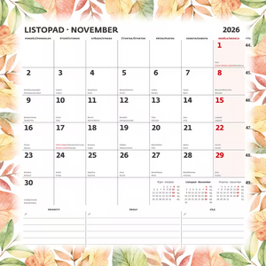 Plánovací kalendář 2027