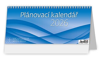 Plánovací kalendář MODRÝ 2024, stolní kalendář - reklamní kalendáře