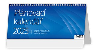 Plánovací kalendář MODRÝ 2025, stolní kalendář - reklamní kalendáře
