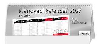 Plánovací kalendář s citáty 2027