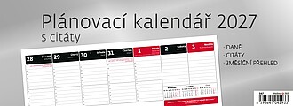 Plánovací kalendář s citáty 2027