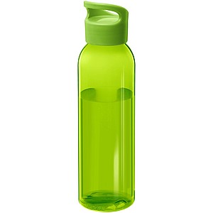 Plastová láhev s netradičním šroubovacím víčkem, zelená