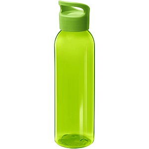 Plastová láhev s netradičním šroubovacím víčkem, zelená