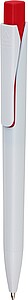 Plastová propiska s bílým tělem, červená