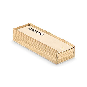 Plastové domino v dřevěné krabičce