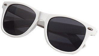 Plastové sluneční brýle, UV400, bílé