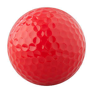 Plastový golfový míček, červený - reklamní předměty