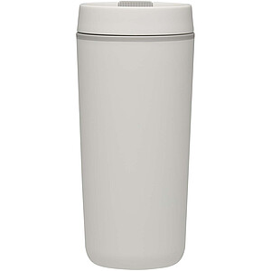 Plastový hrnek Sedona o objemu 480 ml s dvojitou stěnou, bílá