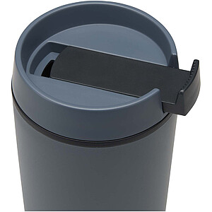 Plastový hrnek Sedona o objemu 480 ml s dvojitou stěnou, modrošedá