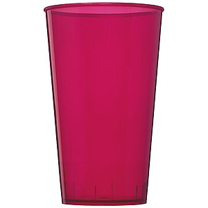 Plastový kelímek 375 ml, transparentní růžová