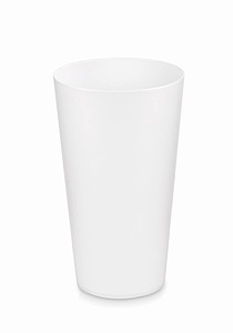 Plastový kelímek, objem 550ml, bílý - sklenice s vlastním potiskem