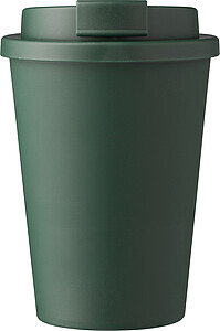 Plastový kelímek s víčkem na pití 350ml, zelená