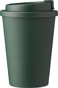 Plastový kelímek s víčkem na pití 350ml, zelená