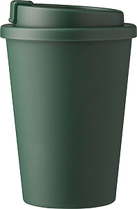 Plastový kelímek s víčkem na pití 350ml, zelená