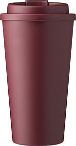 Plastový kelímek s víčkem na pití 475ml, vínová