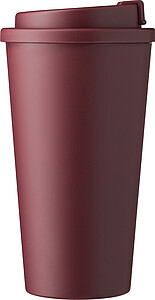 Plastový kelímek s víčkem na pití 475ml, vínová