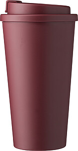 Plastový kelímek s víčkem na pití 475ml, vínová