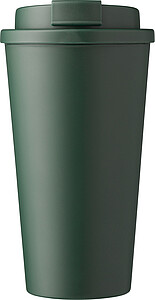 Plastový kelímek s víčkem na pití 475ml, zelená