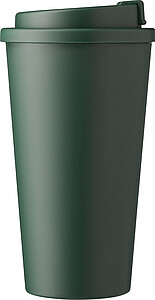 Plastový kelímek s víčkem na pití 475ml, zelená