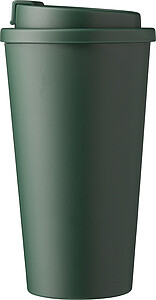 Plastový kelímek s víčkem na pití 475ml, zelená