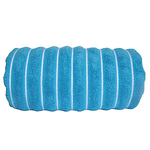Plážová osuška OLIMA BEACH STRIPED BATH TOWEL, 90 × 180 cm, tyrkysová/bílá