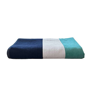 Plážová osuška OLIMA „NAUTICAL STRIPE” BEACH VELOUR BATH TOWEL, 90 × 180 cm, vícebarevná - reklamní předměty