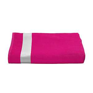 Plážová osuška OLIMA VELOUR BEACH BATH TOWEL, 100 × 180 cm, fuksiová