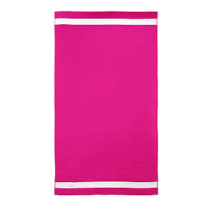 Plážová osuška OLIMA VELOUR BEACH BATH TOWEL, 100 × 180 cm, fuksiová