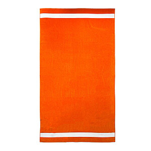 Plážová osuška OLIMA VELOUR BEACH BATH TOWEL, 100 × 180 cm, oranžová