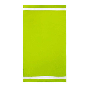 Plážová osuška OLIMA VELOUR BEACH BATH TOWEL, 100 × 180 cm, zelenožlutá