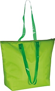 Plážová taška s průhlednými uchy, zelená - reklamní předměty