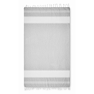 Plážová taška s ručníkem, šedá