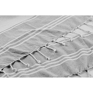 Plážová taška s ručníkem, šedá