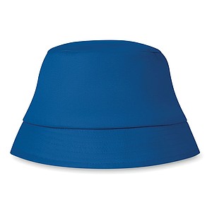 Plážový klobouk bavlněný, královská modrá